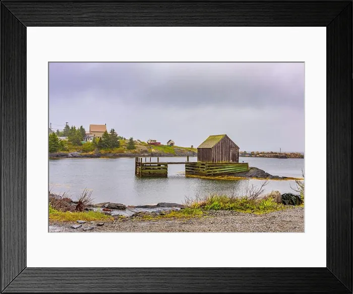 Framed Print : Fishing Shack in harbor - themes Framed Print : Fishing Shack in harbor - themes