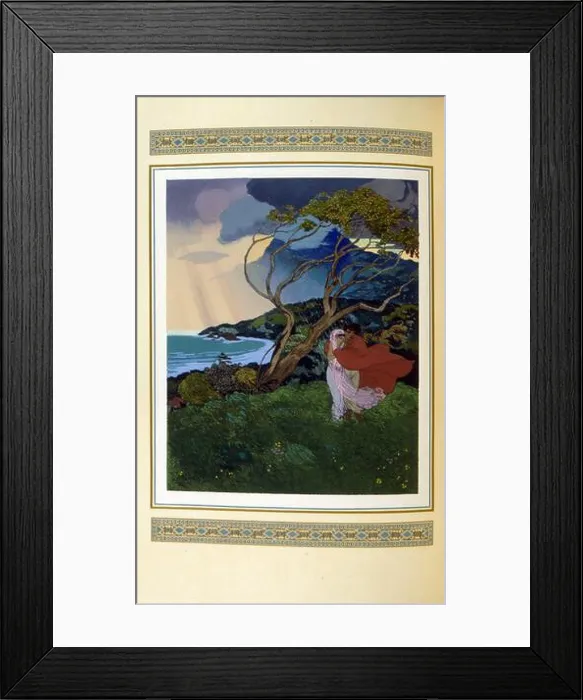 Framed Print : Illustration by Leon Carre for Le Chariot de terre cuite (The terracotta chariot) Framed Print : Illustration by Leon Carre for Le Chariot de terre cuite (The terracotta chariot)