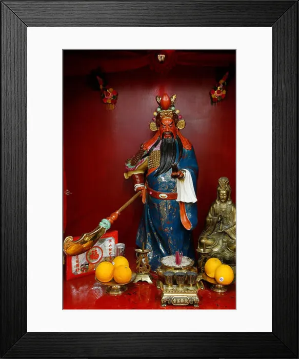 Framed Print : Chinese altar in a shop Framed Print : Chinese altar in a shop