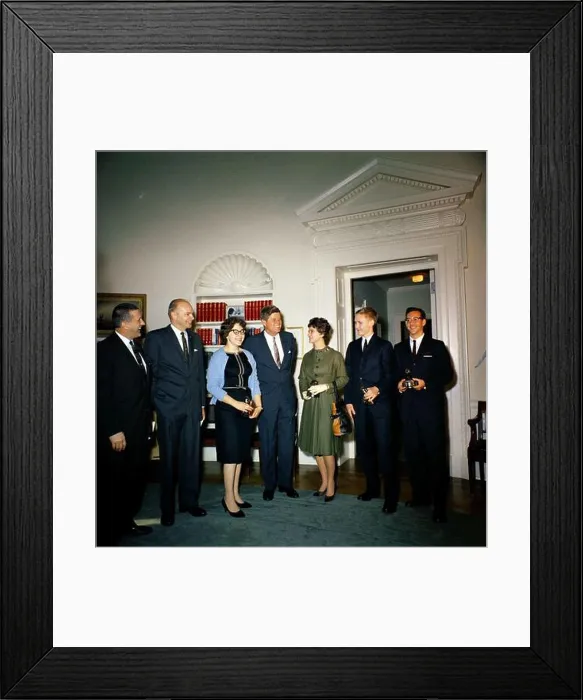 Framed Print : Visit of American Veterans (AMVETS) Memorial Scholarships winners Framed Print : Visit of American Veterans (AMVETS) Memorial Scholarships winners