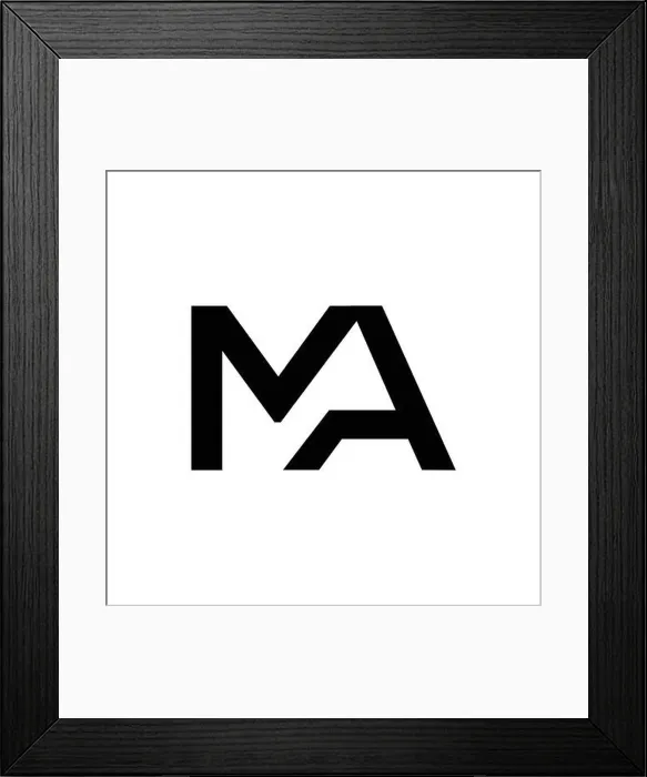 Framed Print : Initial MA letter Logo vector Template Framed Print : Initial MA letter Logo vector Template