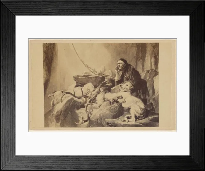 Framed Print : 'There's life in the old dog yet.' Sir Edwin Landseer. H.T. Ryall.. Unknown Framed Print : 'There's life in the old dog yet.' Sir Edwin Landseer. H.T. Ryall.. Unknown