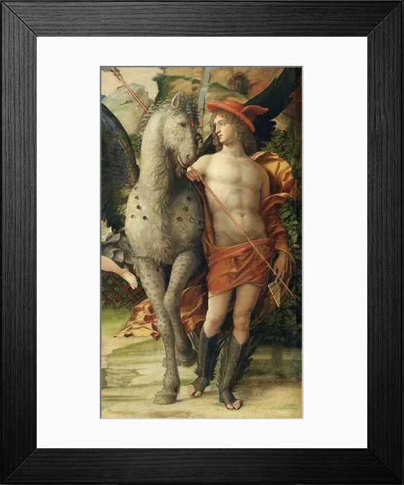 Framed Print : La Parnasse (The Parnassus), a fragment by Andrea Mantegna