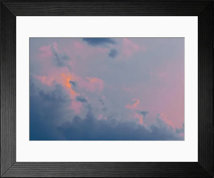 Framed Print : Purple blue and pink sky color nature clouds weather after rain natural background Framed Print : Purple blue and pink sky color nature clouds weather after rain natural background