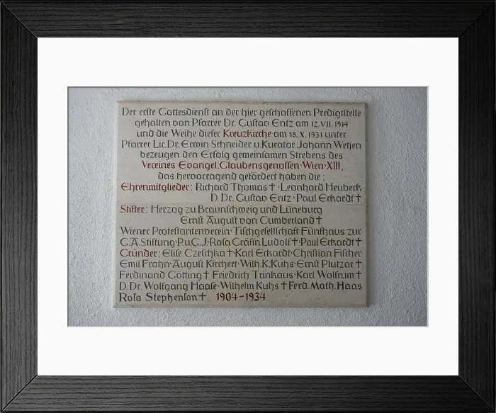 Framed Print : Wien, evangelische Kreuzkirche in Penzing Framed Print : Wien, evangelische Kreuzkirche in Penzing
