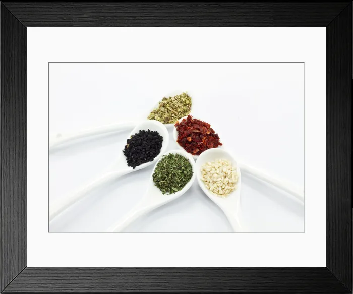Framed Print : Spices Spices isolated on white Framed Print : Spices Spices isolated on white