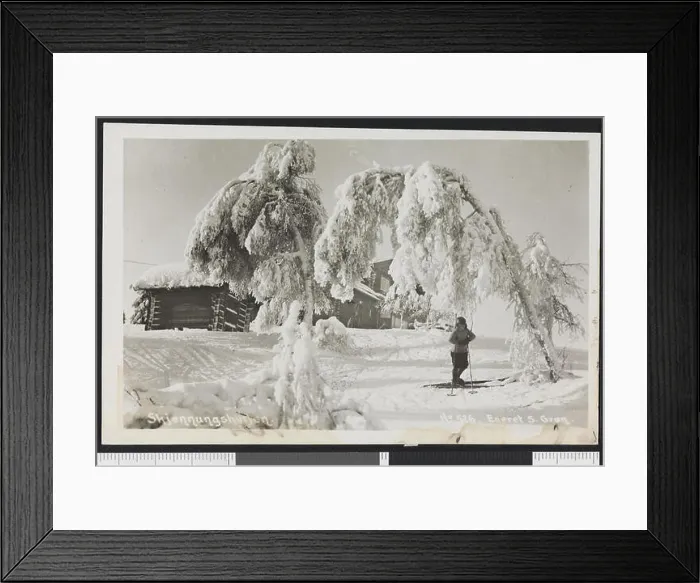 Framed Print : This refers to a photograph of Skjennungshytten Framed Print : This refers to a photograph of Skjennungshytten