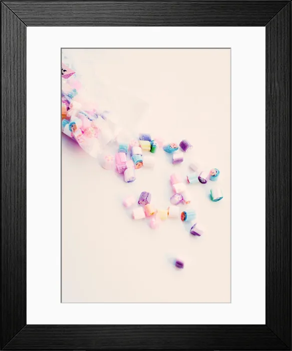 Framed Print : Bag of rock candies Framed Print : Bag of rock candies