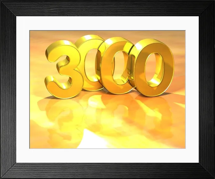 Framed Print : 3D Gold Ranking Number 3000 on white background Framed Print : 3D Gold Ranking Number 3000 on white background