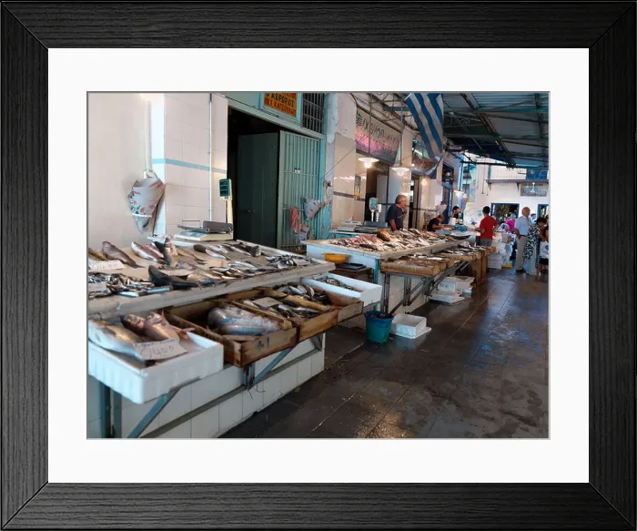 Framed Print : Aegina Greece Argo-Saronic Islands Aegina Town Fish Market Framed Print : Aegina Greece Argo-Saronic Islands Aegina Town Fish Market