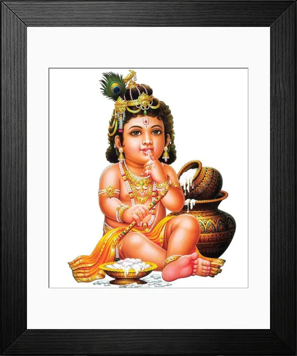 Framed Print : Indian God Lord Krishna with his flute making magical tunes Framed Print : Indian God Lord Krishna with his flute making magical tunes