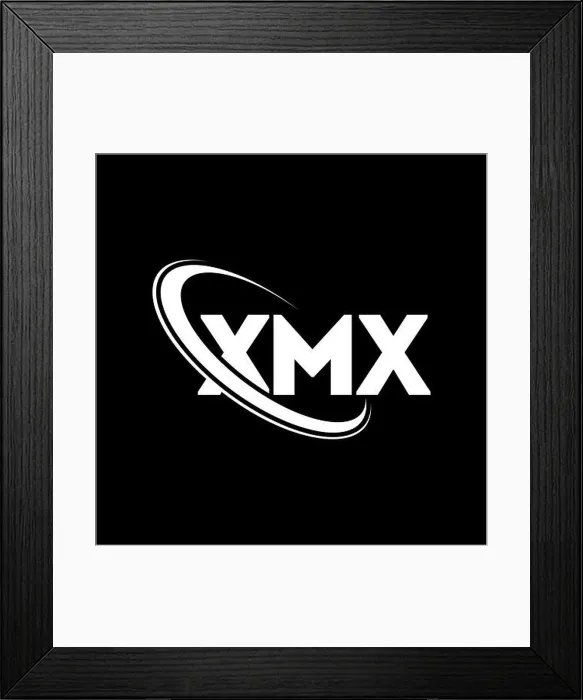 Framed Print : XMX logo. XMX letter. XMX letter logo design Framed Print : XMX logo. XMX letter. XMX letter logo design