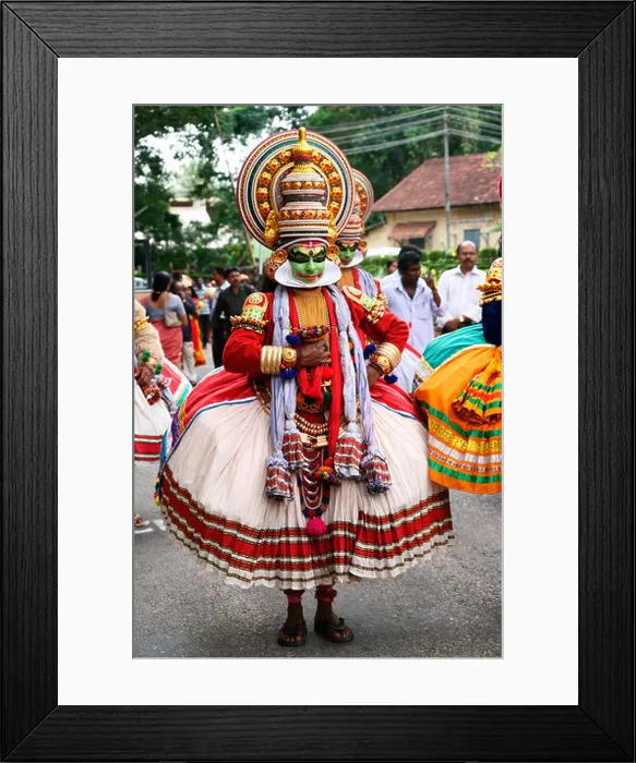 Framed Print : Kathakali dancer of Kerala, India Framed Print : Kathakali dancer of Kerala, India