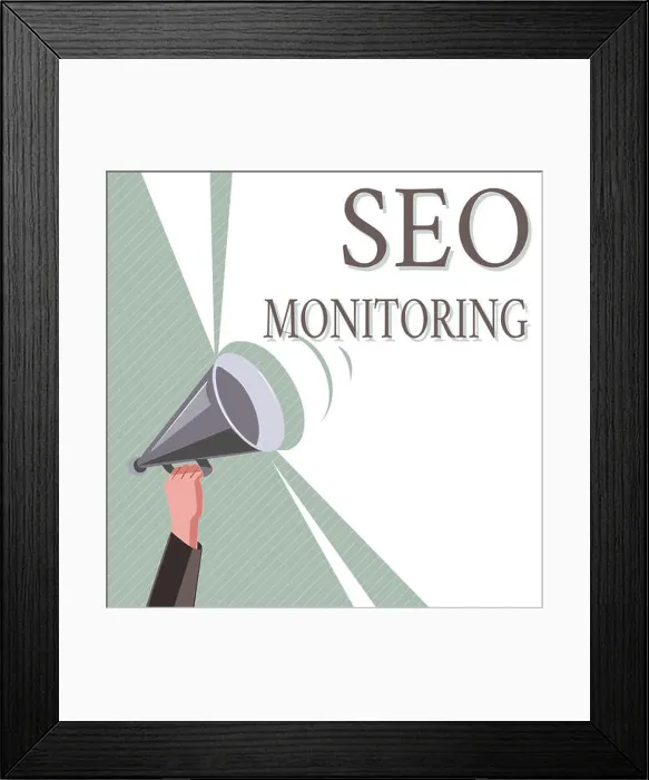 Framed Print : Writing note showing Seo Monitoring. Business photo showcasing Tracking the progress of strategy made in the platform Framed Print : Writing note showing Seo Monitoring. Business photo showcasing Tracking the progress of strategy made in the platform