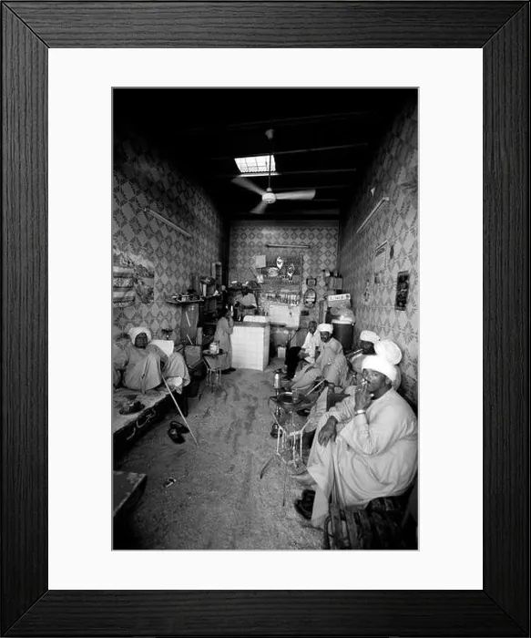 Framed Print : Egypt, atmosphere in a cafe, village of Drao Framed Print : Egypt, atmosphere in a cafe, village of Drao