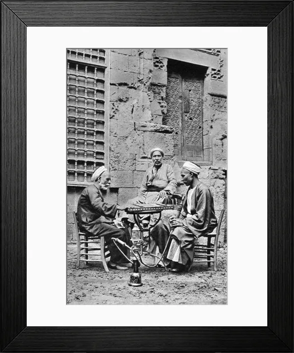 Framed Print : Men relaxing, Cairo, Egypt, c1922. Artist: Donald McLeish Framed Print : Men relaxing, Cairo, Egypt, c1922. Artist: Donald McLeish