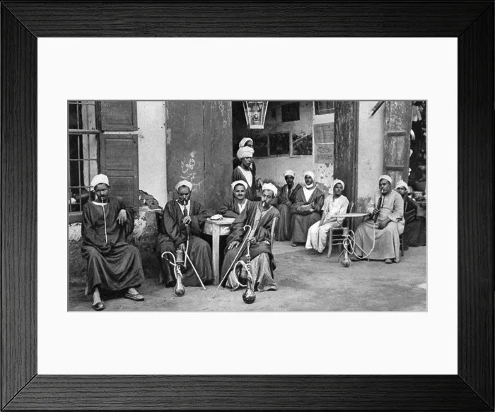 Framed Print : Arab cafe at Esna, south of Luxor, Egypt, c1922. Artist: Donald McLeish Framed Print : Arab cafe at Esna, south of Luxor, Egypt, c1922. Artist: Donald McLeish