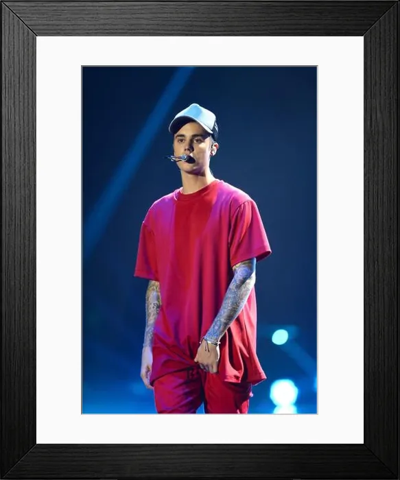 Framed Print : Justin Bieber performs during the 2015 MTV Europe Music Awards Framed Print : Justin Bieber performs during the 2015 MTV Europe Music Awards