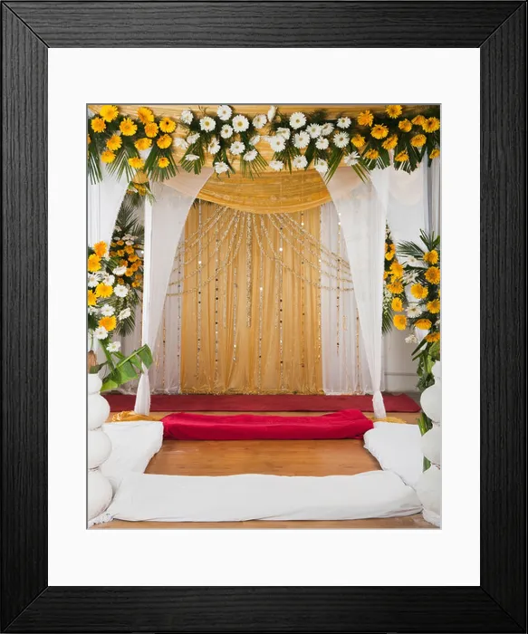 Framed Print : Empty wedding mandap Framed Print : Empty wedding mandap