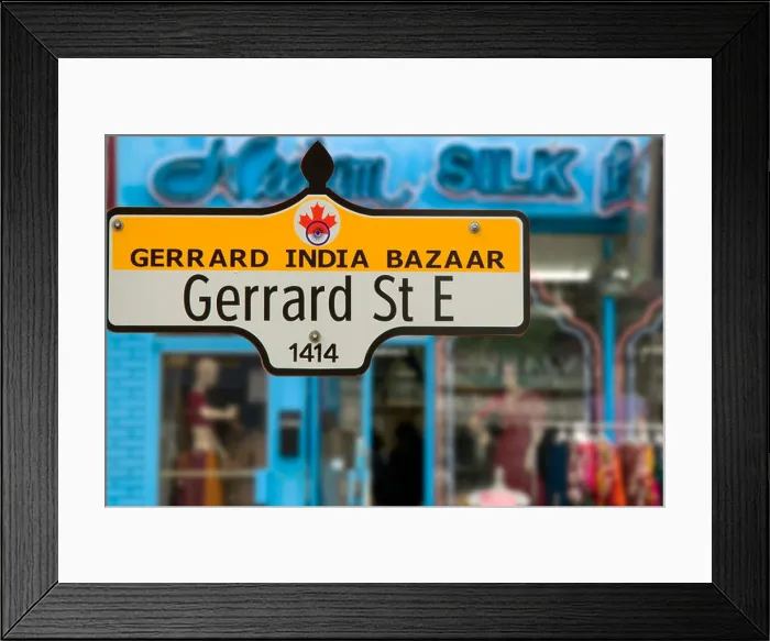 Framed Print : Gerrard Street Sign, Toronto Framed Print : Gerrard Street Sign, Toronto