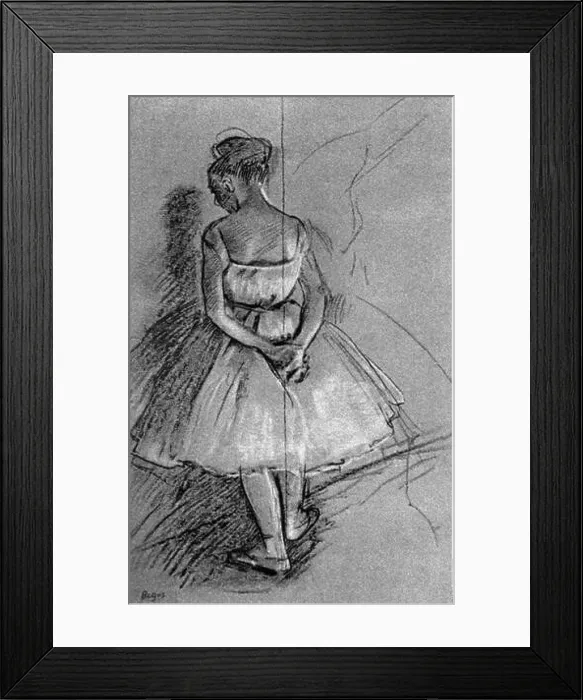 Framed Print : dance, ballet, ballet dancer, drawing by Edgar Degas, Paris, circa 1885, ARTIST'S COPYRIGHT HAS NOT TO BE CLEARED Framed Print : dance, ballet, ballet dancer, drawing by Edgar Degas, Paris, circa 1885, ARTIST'S COPYRIGHT HAS NOT TO BE CLEARED