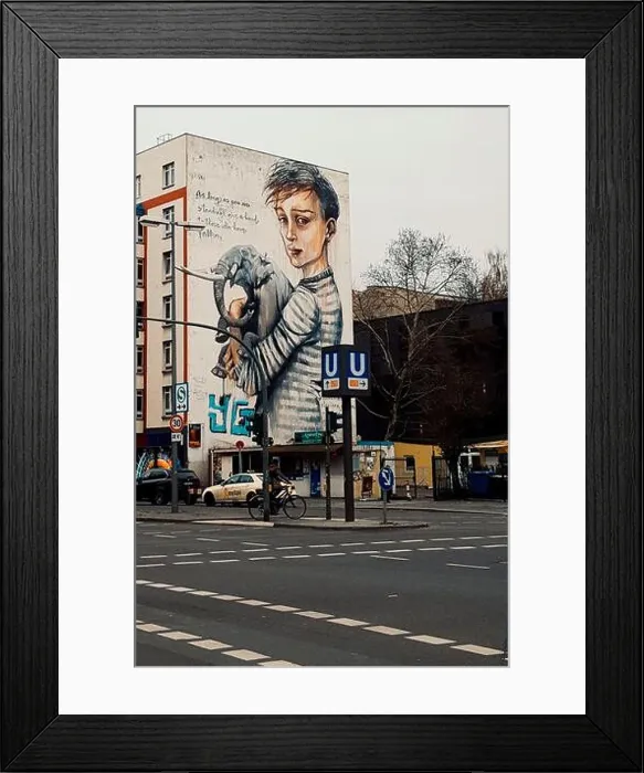 Framed Print : 'As Long As You Are Standing, Give a Hand To Those Who Have Fallen' (Herakut / Wes21 / Onur, 2018) Graffiti in Berlin Framed Print : 'As Long As You Are Standing, Give a Hand To Those Who Have Fallen' (Herakut / Wes21 / Onur, 2018) Graffiti in Berlin