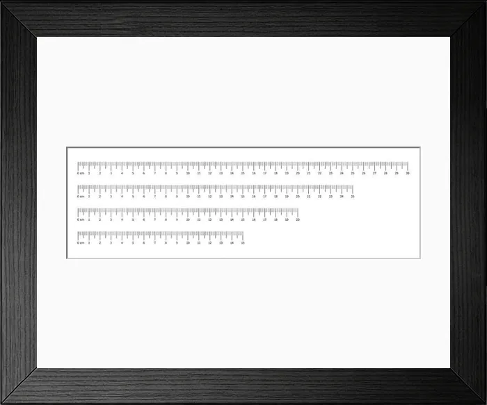 Framed Print : Set of measuring chart with 10cm Framed Print : Set of measuring chart with 10cm