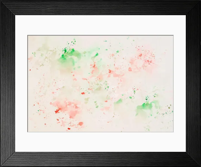 Framed Print : Tender cheerful light multicolored spots on white paper Framed Print : Tender cheerful light multicolored spots on white paper