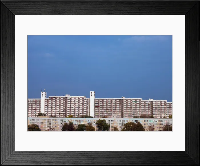 Framed Print : City of Wroclaw, Poland, large blocks of flats, large apartment buildings, condominium, residential architecture Framed Print : City of Wroclaw, Poland, large blocks of flats, large apartment buildings, condominium, residential architecture