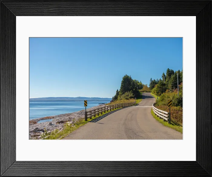 Framed Print : Road to Gaspe beach in Forillon National Park, Gaspe Peninsula, Quebec, Canada Framed Print : Road to Gaspe beach in Forillon National Park, Gaspe Peninsula, Quebec, Canada