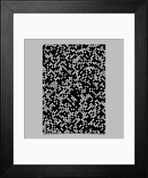 Framed Print : Square pattern brochure template - vector mosaic tile stationery background Framed Print : Square pattern brochure template - vector mosaic tile stationery background