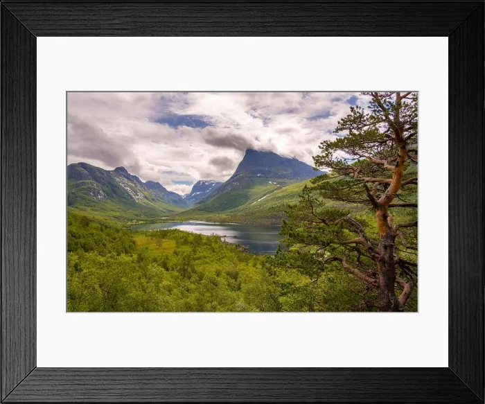 Framed Print : High valley Innerdalen with lake Innerdalsvatna