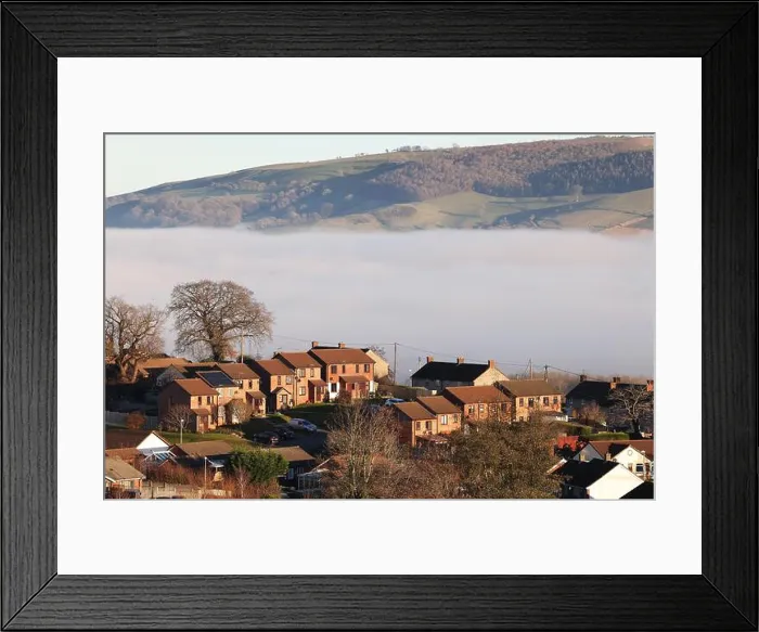 Framed Print : River fog over River Severn, Welshpool, Powys, uk Framed Print : River fog over River Severn, Welshpool, Powys, uk