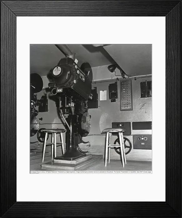 Framed Print : Behind the scenes at the movie theatre Framed Print : Behind the scenes at the movie theatre