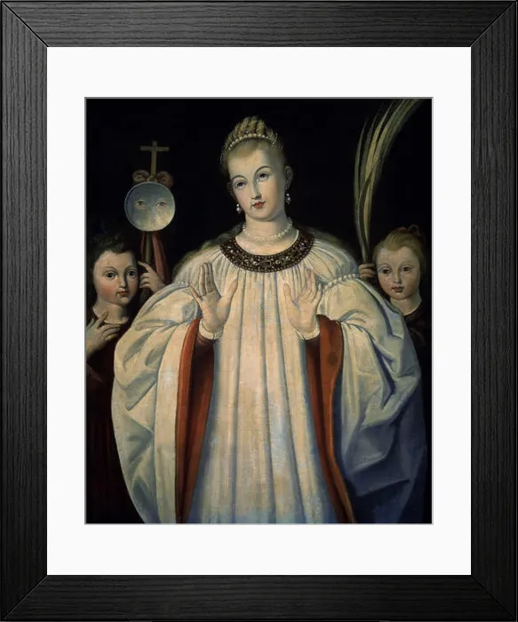Framed Print : Spanish school. St Lucy. Santa Lucia Framed Print : Spanish school. St Lucy. Santa Lucia