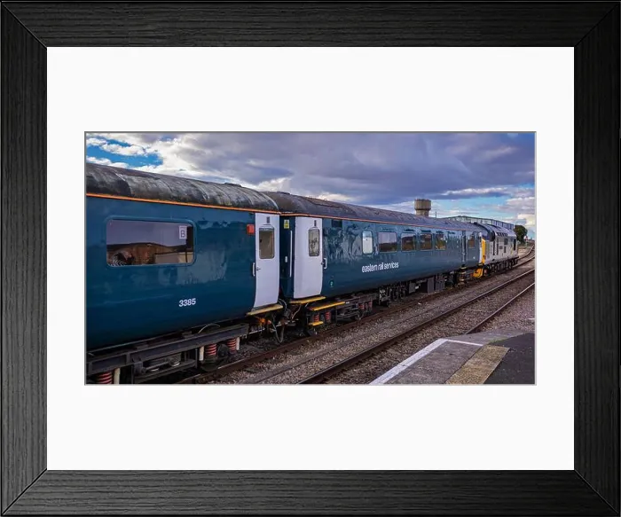 Framed Print : Railtour featuring Class 50 and Class 37 diesel locomotives - The Brick & Tile