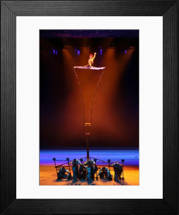 Framed Print : Acrobats perform during the 13th China Wuqiao International Circus Festival in Shijiazhuang city Framed Print : Acrobats perform during the 13th China Wuqiao International Circus Festival in Shijiazhuang city