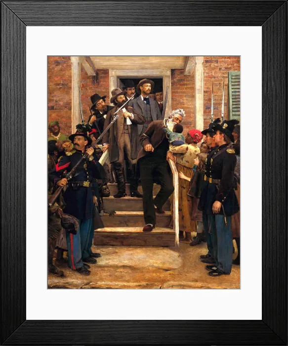 Framed Print : Thomas Hovenden, The Last Moments of John Brown. Circa 1884. Oil on canvas. Fine Arts Museums of San Francisco, USA Framed Print : Thomas Hovenden, The Last Moments of John Brown. Circa 1884. Oil on canvas. Fine Arts Museums of San Francisco, USA