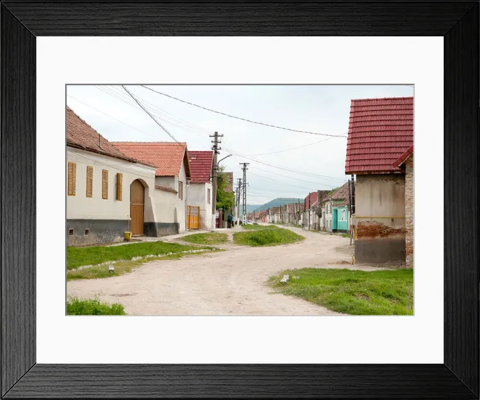Framed Print : Typical Romanian rural village - Agarbiciu Romania Eastern Europe Framed Print : Typical Romanian rural village - Agarbiciu Romania Eastern Europe