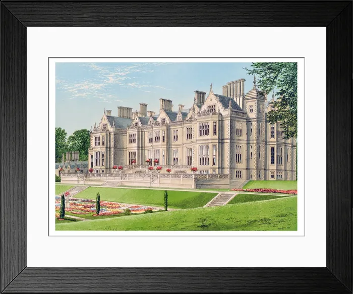 Framed Print : Dartrey Dartry House Castle Dawson Grove Dartry William Burn Elizabethan Revivial mansion garden terrace Ireland Framed Print : Dartrey Dartry House Castle Dawson Grove Dartry William Burn Elizabethan Revivial mansion garden terrace Ireland