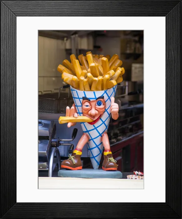 Framed Print : Belgian Frites, Bruges Framed Print : Belgian Frites, Bruges