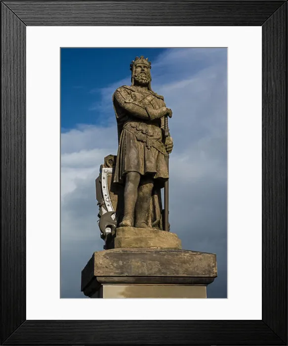Framed Print : Robert The Bruce Statue, Stirling Castle Framed Print : Robert The Bruce Statue, Stirling Castle