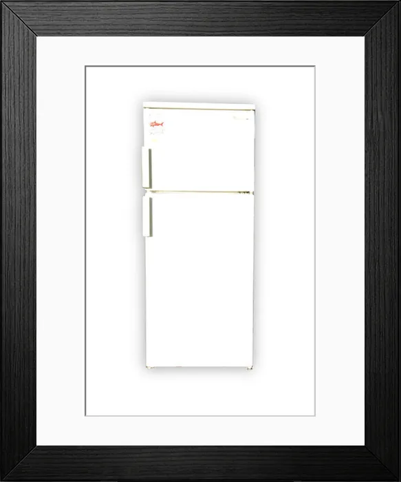 Framed Print : Fridge Freezer Cut Out Framed Print : Fridge Freezer Cut Out