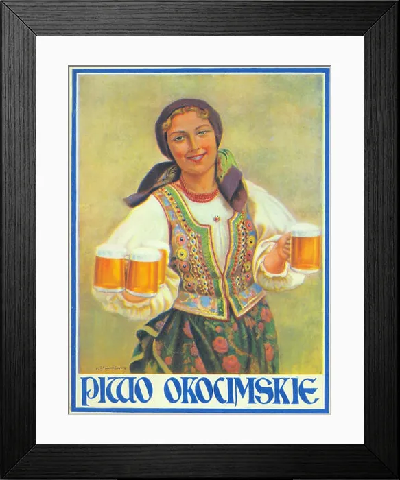 Framed Print : Polski: Reklama piwa OKOCIM wg projektu Piotra Stachiewicza English: Advertising OKOCIM beer Framed Print : Polski: Reklama piwa OKOCIM wg projektu Piotra Stachiewicza English: Advertising OKOCIM beer