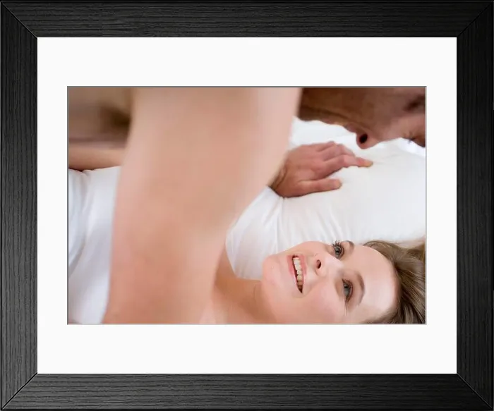 Framed Print : Close-Up Of A Young Couple Looking At Each Other On The Bed, Credit:Photoshot Creative / Stuart Cox / Avalon Framed Print : Close-Up Of A Young Couple Looking At Each Other On The Bed, Credit:Photoshot Creative / Stuart Cox / Avalon