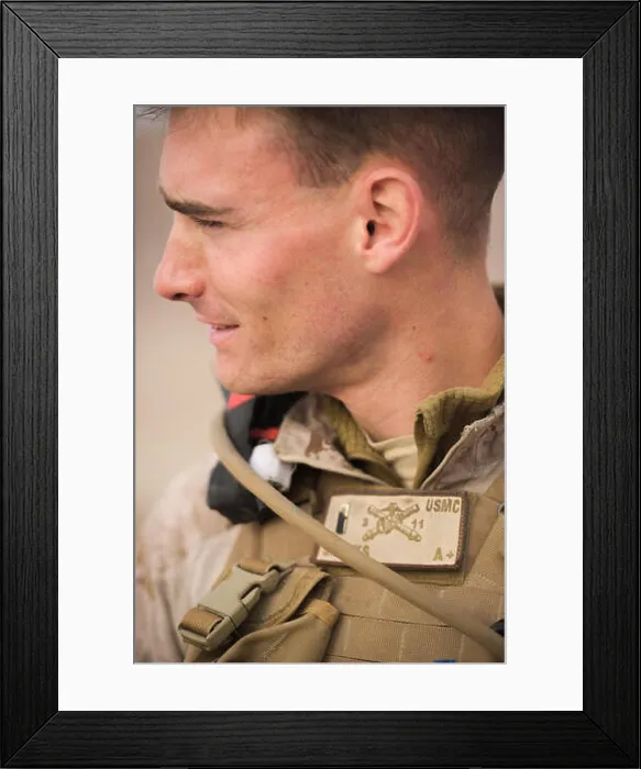 Framed Print : U.S. Marine 1st Lt. David Shanks Framed Print : U.S. Marine 1st Lt. David Shanks