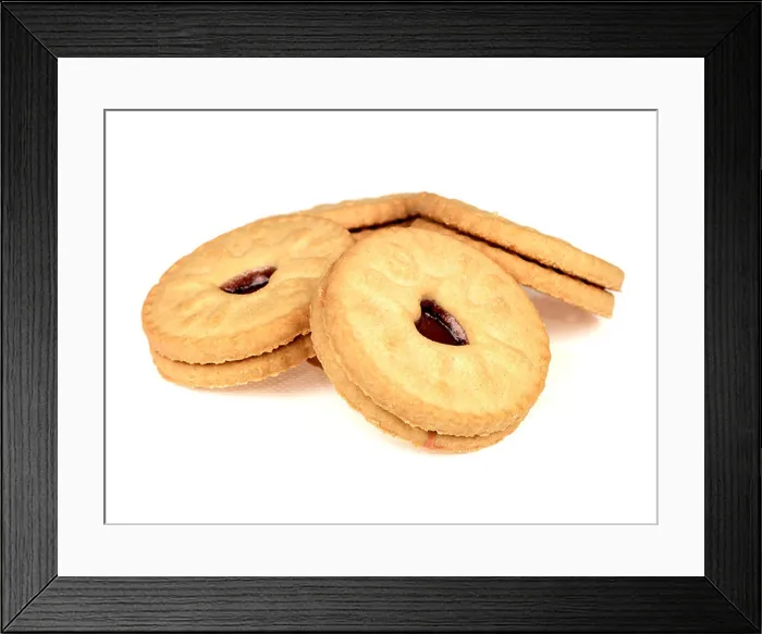 Framed Print : Jammy Dodger Biscuits Framed Print : Jammy Dodger Biscuits