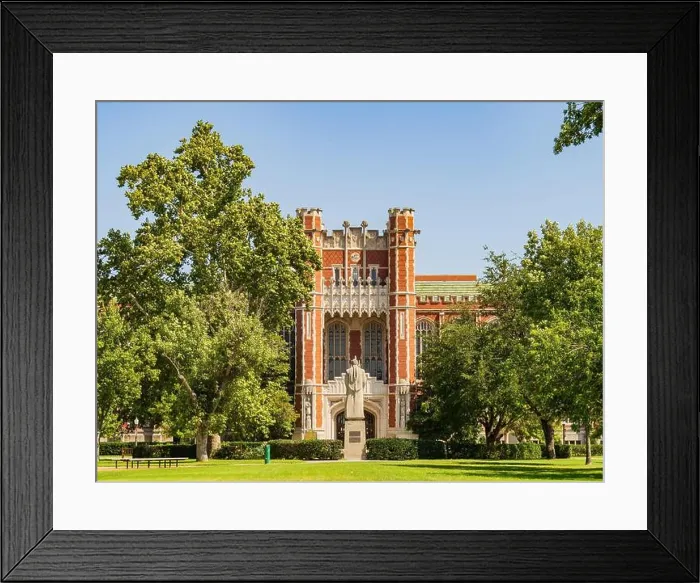 Framed Print : Sunny view of the Bizzell Memorial Library of The University of Oklahoma at USA Framed Print : Sunny view of the Bizzell Memorial Library of The University of Oklahoma at USA