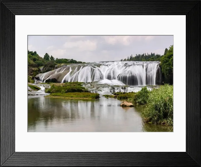 Framed Print : Doupotang Waterfall of the Huangguoshu Waterfall is located on the Baishui River in Anshun Framed Print : Doupotang Waterfall of the Huangguoshu Waterfall is located on the Baishui River in Anshun