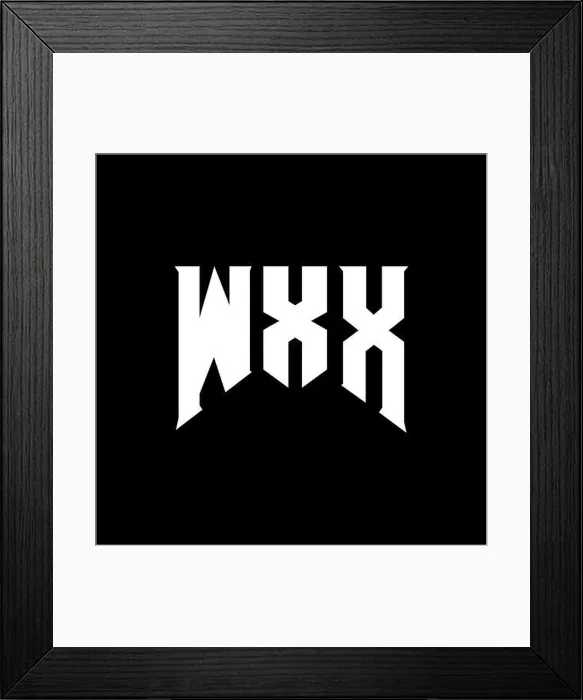 Framed Print : WXX letter logo design for technology company Framed Print : WXX letter logo design for technology company